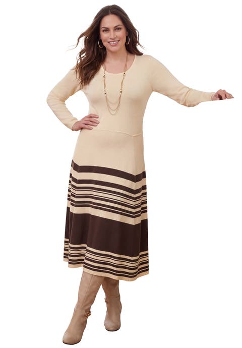 Fit And Flare Sweater Dress