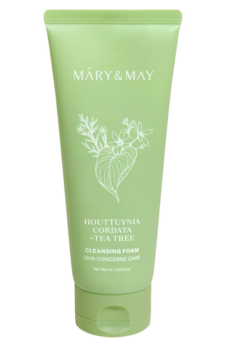 Mary&May Houttuynia Cordata + Tea Tree Cleansing Foam, Main, color, 