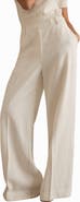 Reiss Devon High Waist Wide Leg Pants