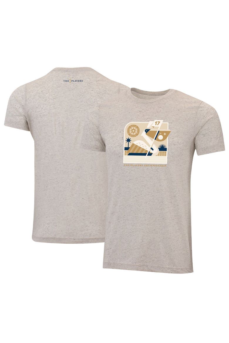 Men's Ahead  Cream THE PLAYERS Pelican 17th Flag Instant Classic Tri-Blend T-Shirt, Main, color, Cream