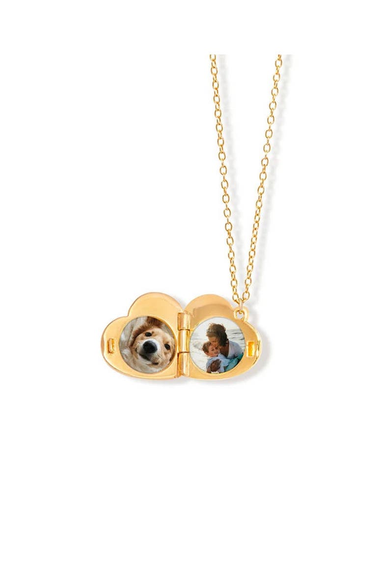 Astley Clarke Gold Mini Heart Locket Necklace, Alternate, color, Gold