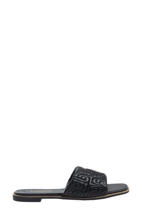 Bebe Quilted Slide Sandal In Black