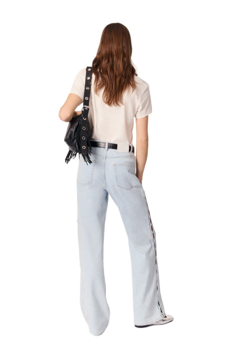 maje Paris Milan T-shirt, Alternate, color, White