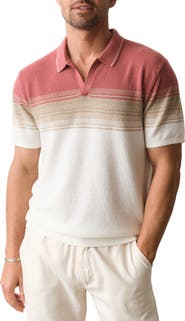 Marine Layer Greyson Short Sleeve Polo Sweater