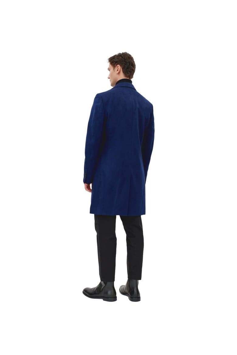 Classic Single Breasted Coat, Alternate, color, navy