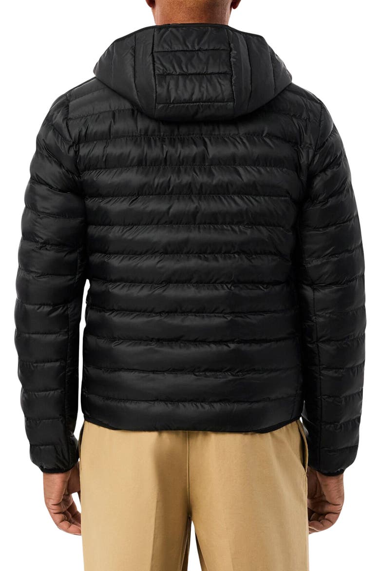 Hooded Puffer Jacket, Alternate, color, BLACK