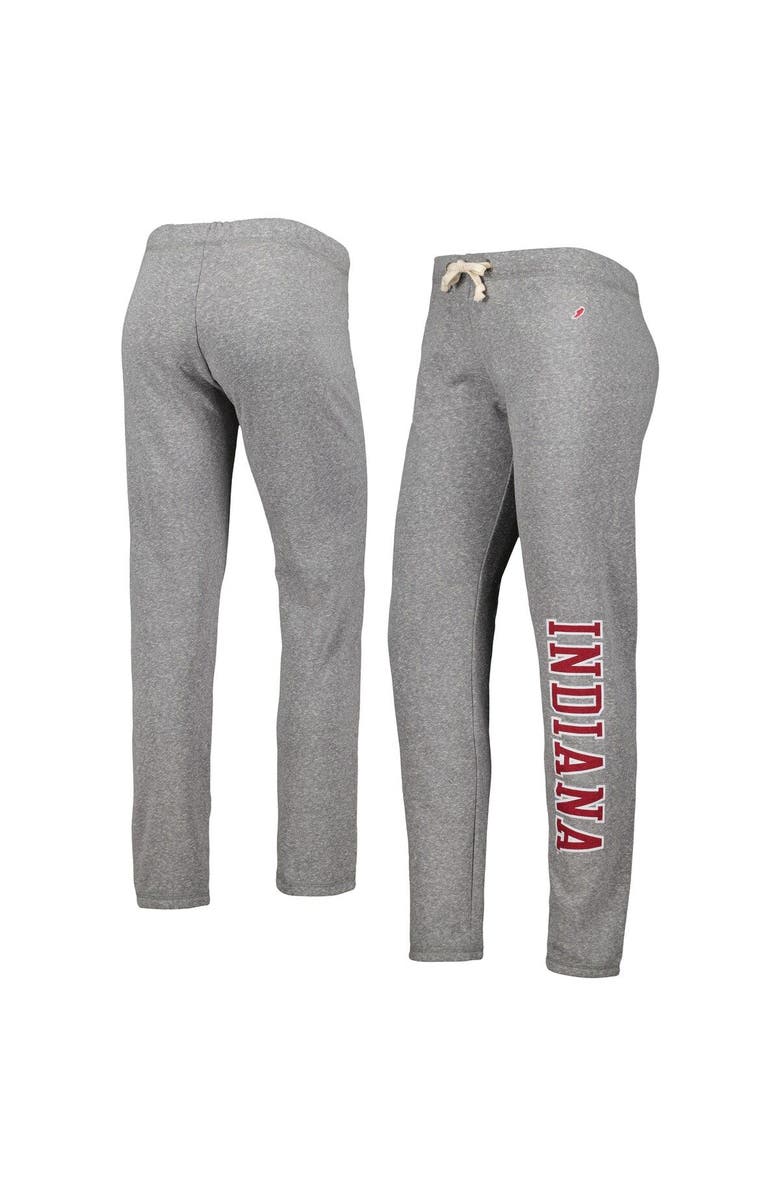 LEAGUE COLLEGIATE WEAR Women's League Collegiate Wear Heather Gray Indiana Hoosiers Victory Springs Tri-Blend Jogger Pants, Main, color, Heather Gray