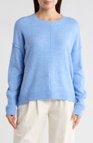 Vince Camuto Center Seam Crewneck Sweater