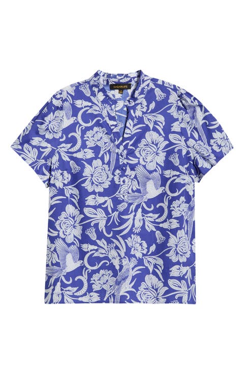 Mixed Print Cotton Top (Plus)