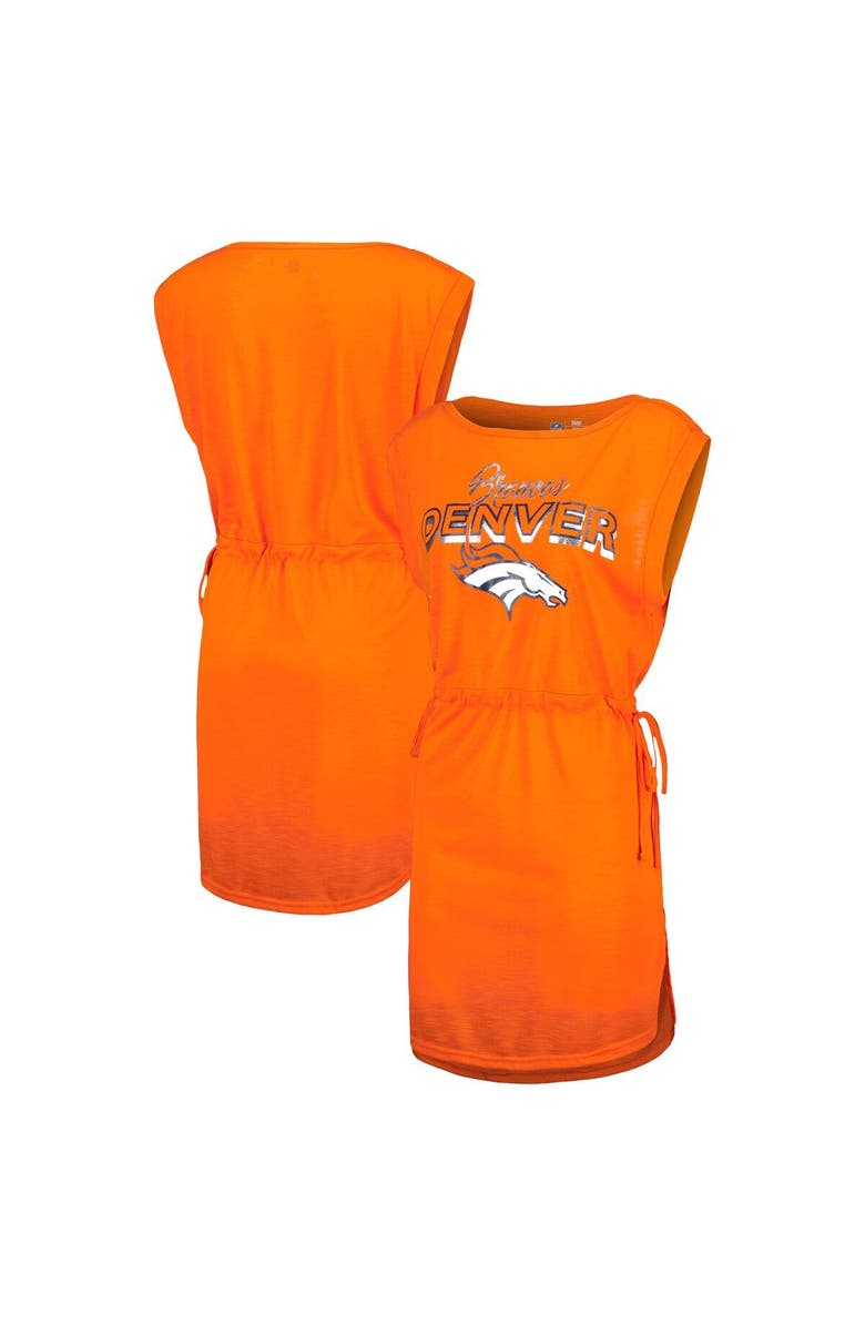 G-III 4HER BY CARL BANKS Women's G-III 4Her by Carl Banks Orange Denver Broncos G.O.A.T. Swimsuit Cover-Up, Main, color, Orange