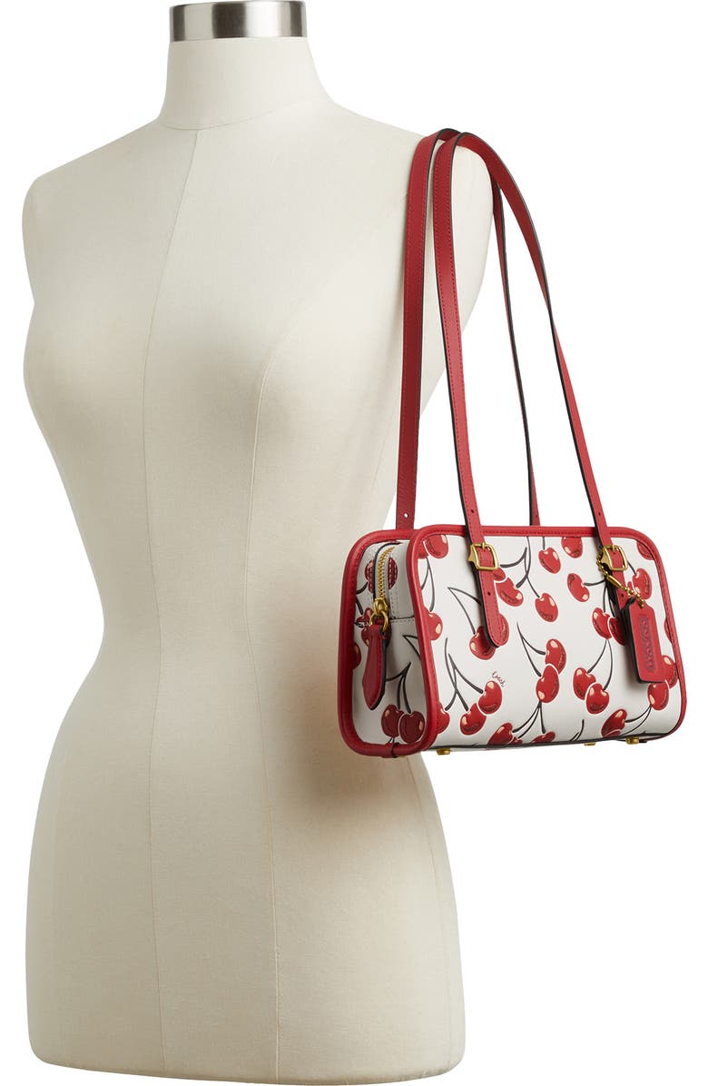 COACH Originals Cherry Print Zip Bag, Alternate, color,