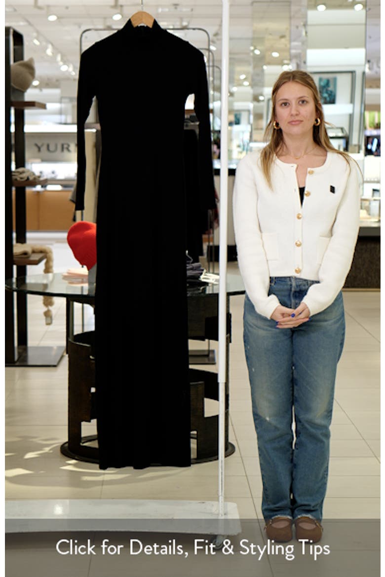 Butter Turtleneck Long Sleeve Maxi Dress video