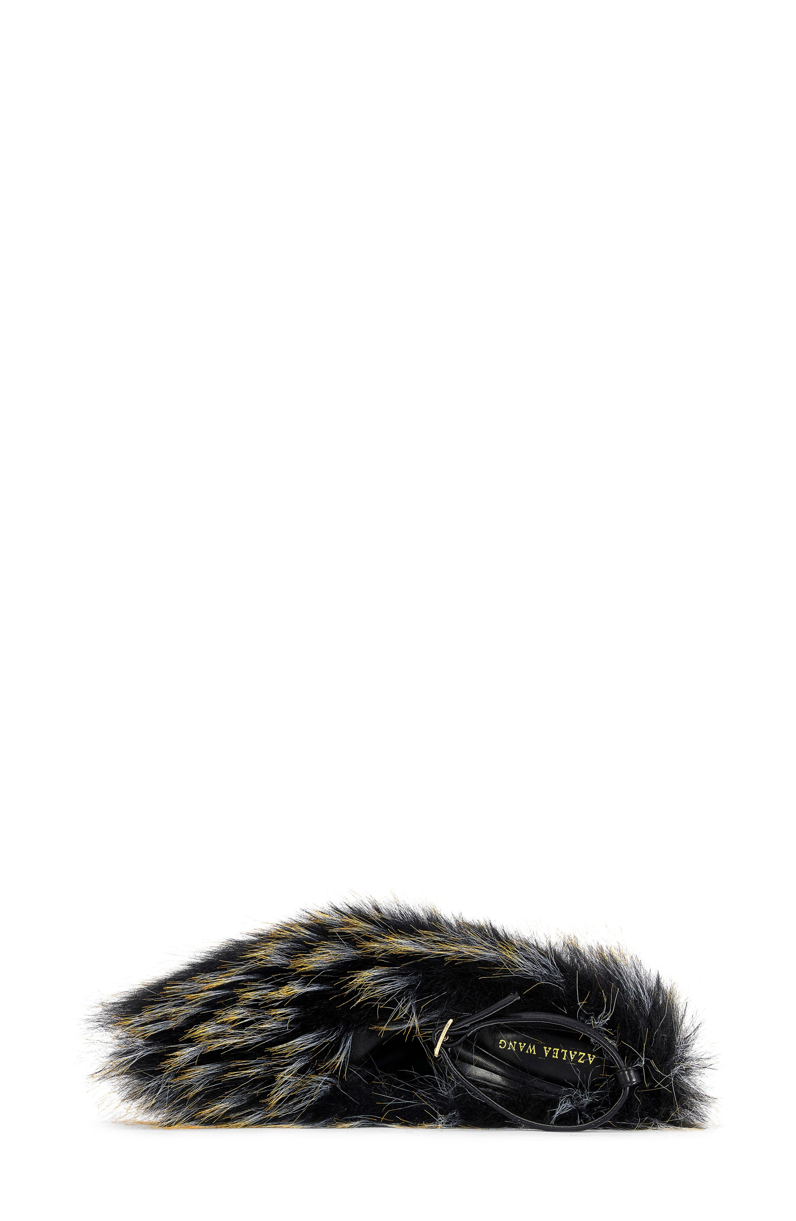 Noir Faux Fur Pump, Alternate, color, BLACK MULTI