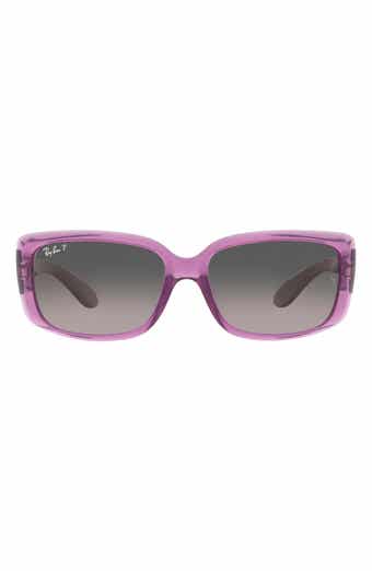 58mm Gradient Rectangular Sunglasses