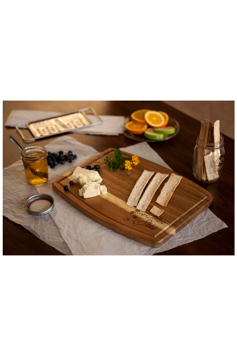 Disney® Mickey Mouse Ovale Cutting Board, Alternate, color, BROWN/MICKEY