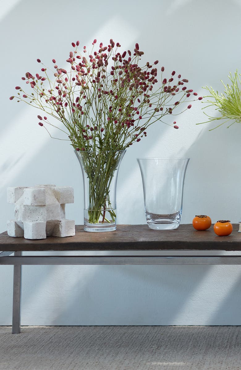 LSA Flower Flared Bouquet Glass Vase, Alternate, color, Clear