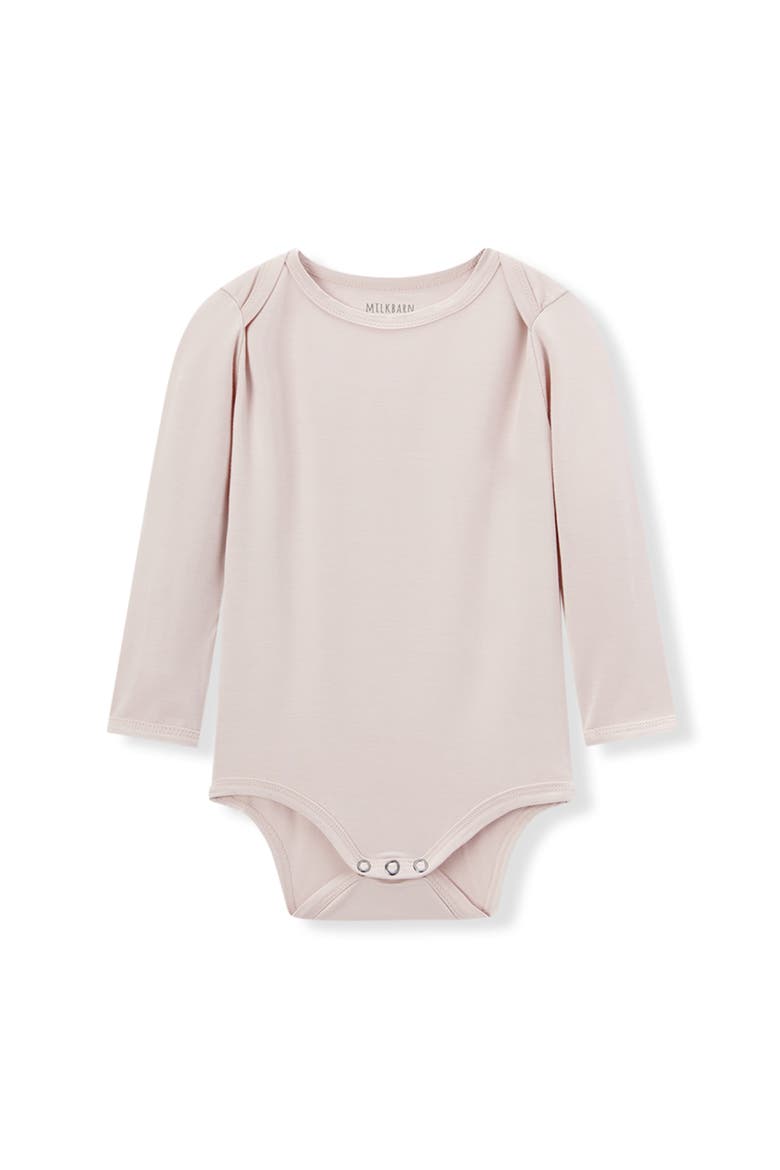 Luxe Solid Long Sleeve One Piece, Main, color, Sepia Rose