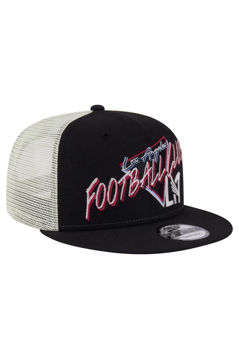 Men's New Era  Black LAFC Neon 9FIFTY Snapback Hat, Alternate, color, Black