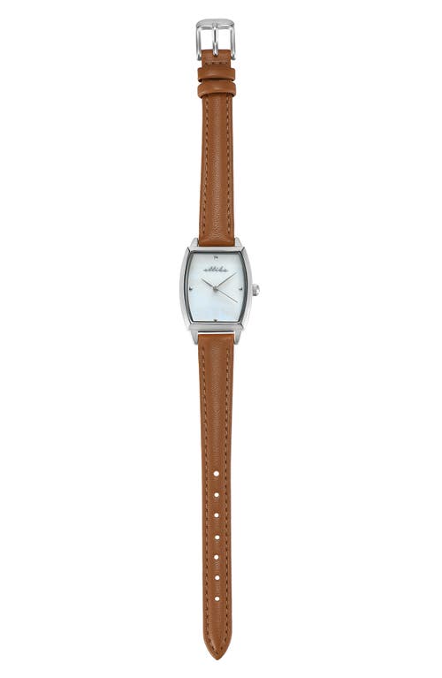 Ettika Timeless Texture Watch In Brown