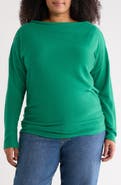 Renee C Brushed Knit Long Sleeve Top