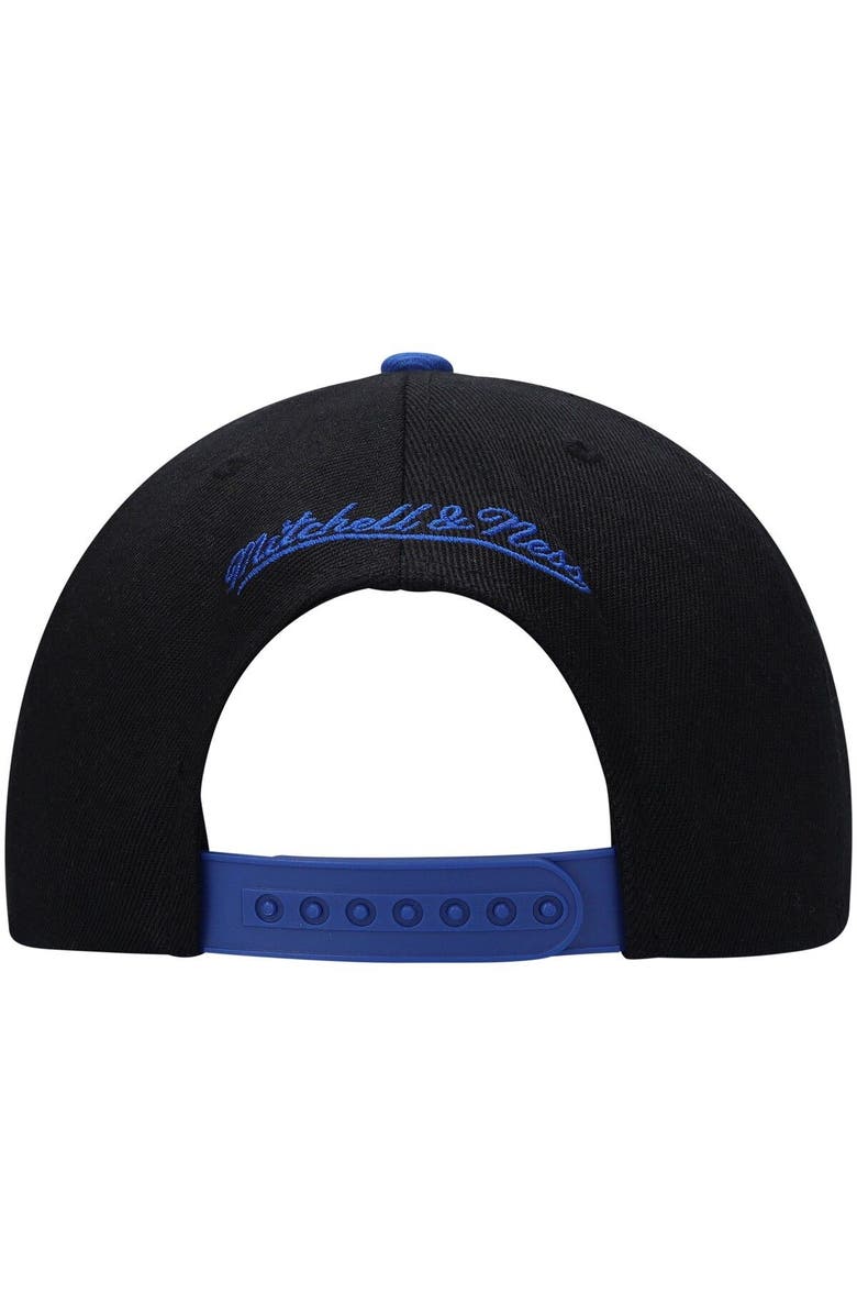 Mitchell & Ness Men's Mitchell & Ness Black/Royal Philadelphia 76ers Side Core 2.0 Snapback Hat, Alternate, color, 