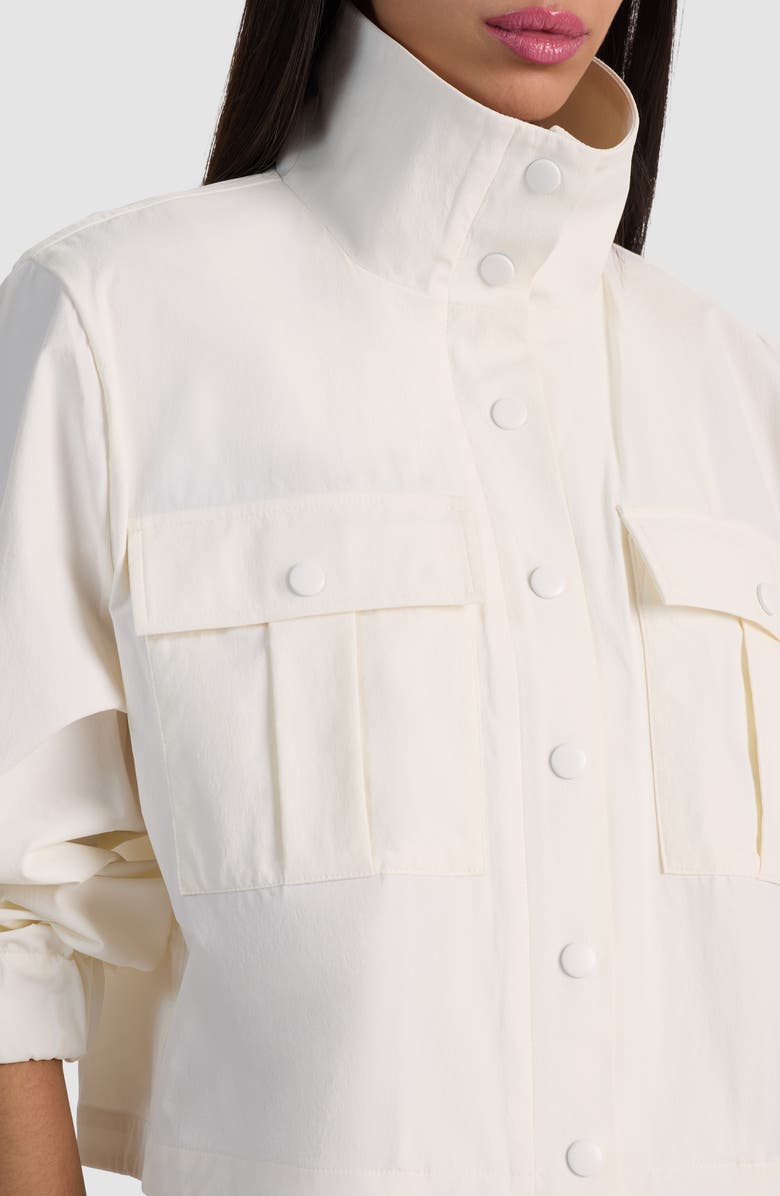 Alice + Olivia James Crop Jacket, Alternate, color, Off White