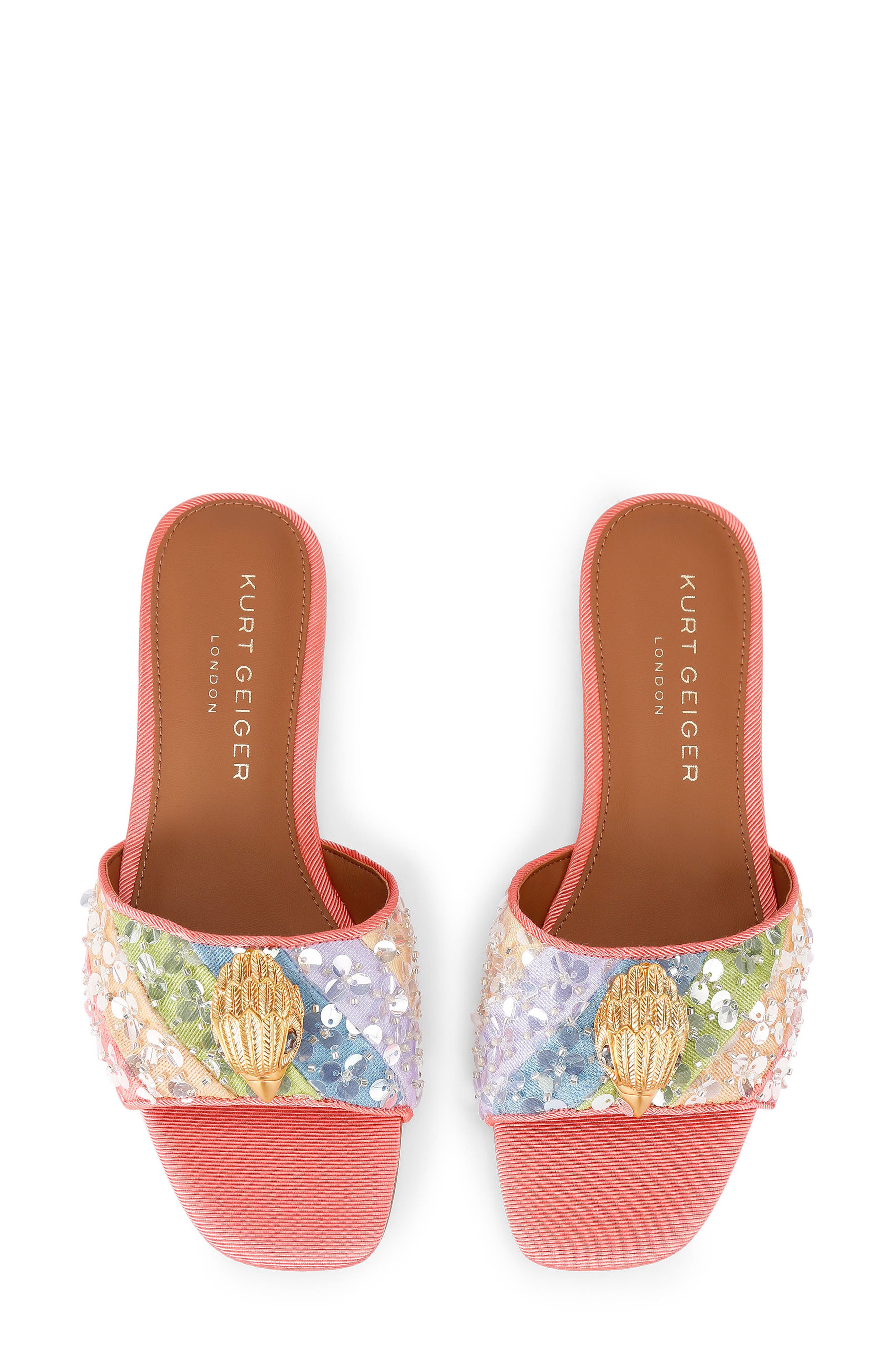 Kurt Geiger London Kensington Sequin Slide Sandal, Alternate, color, Open Miscellaneous