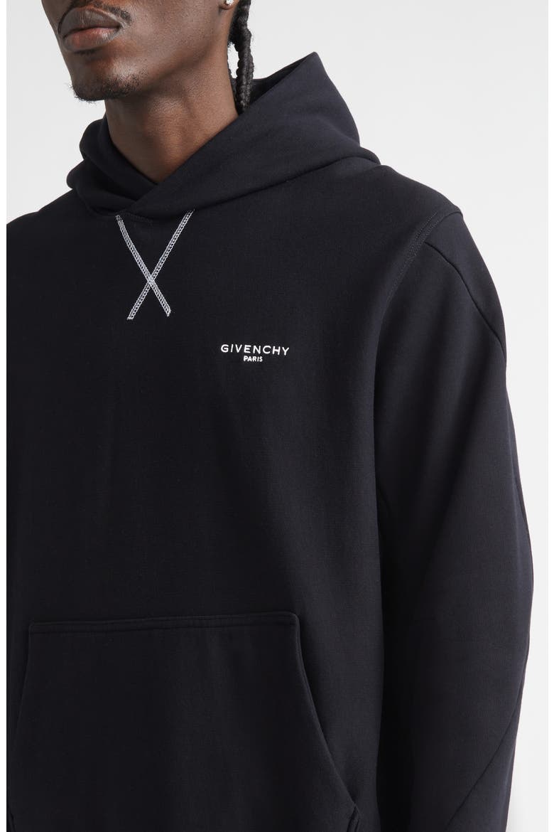 Regular Fit Couture Seam Hoodie, Alternate, color, BLACK