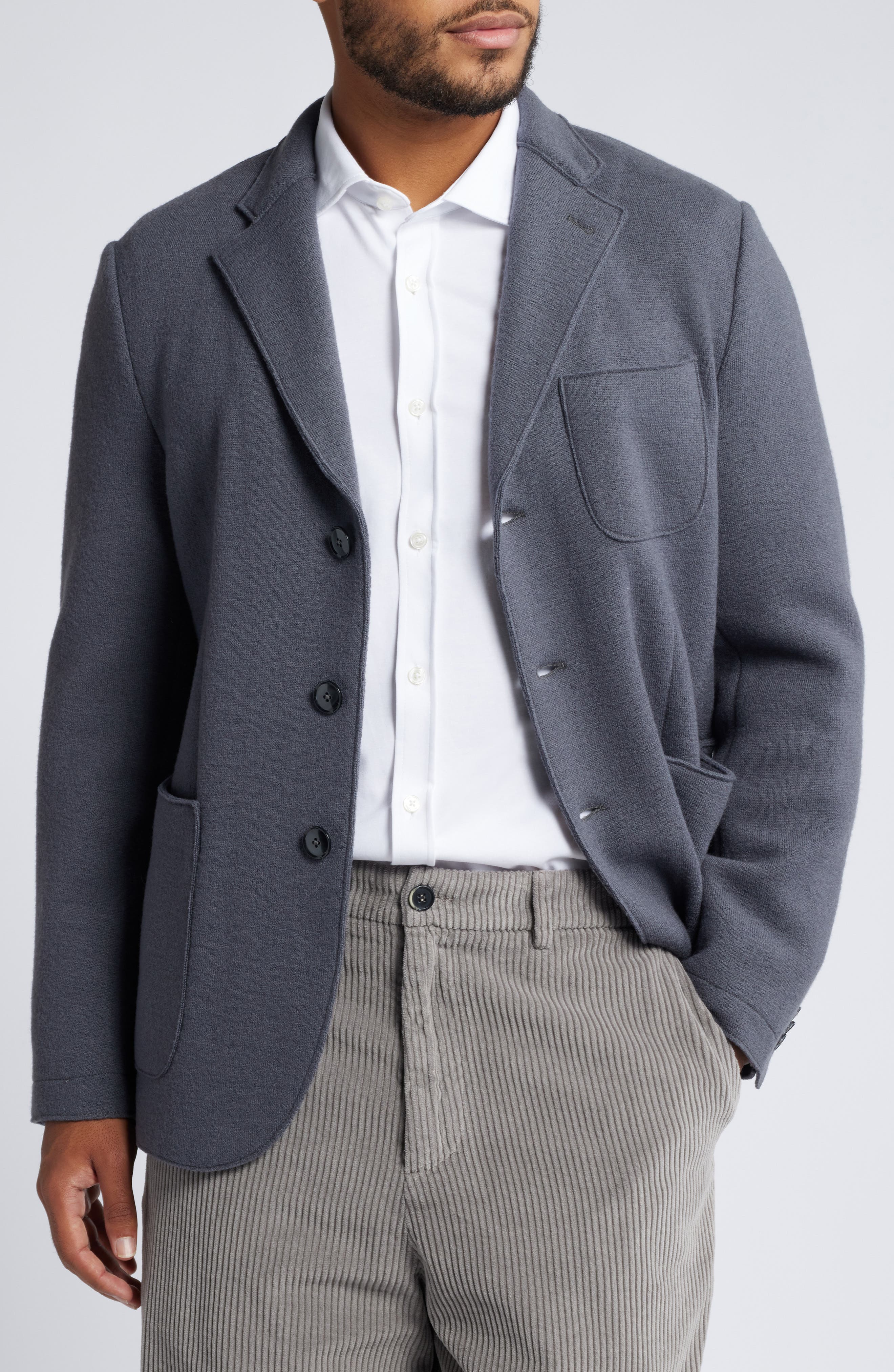 Barena Venezia Slanega Wool Jacket in Malva 