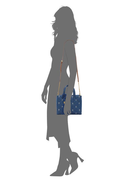 Vince Camuto Barry Quilted Denim Top Handle Bag