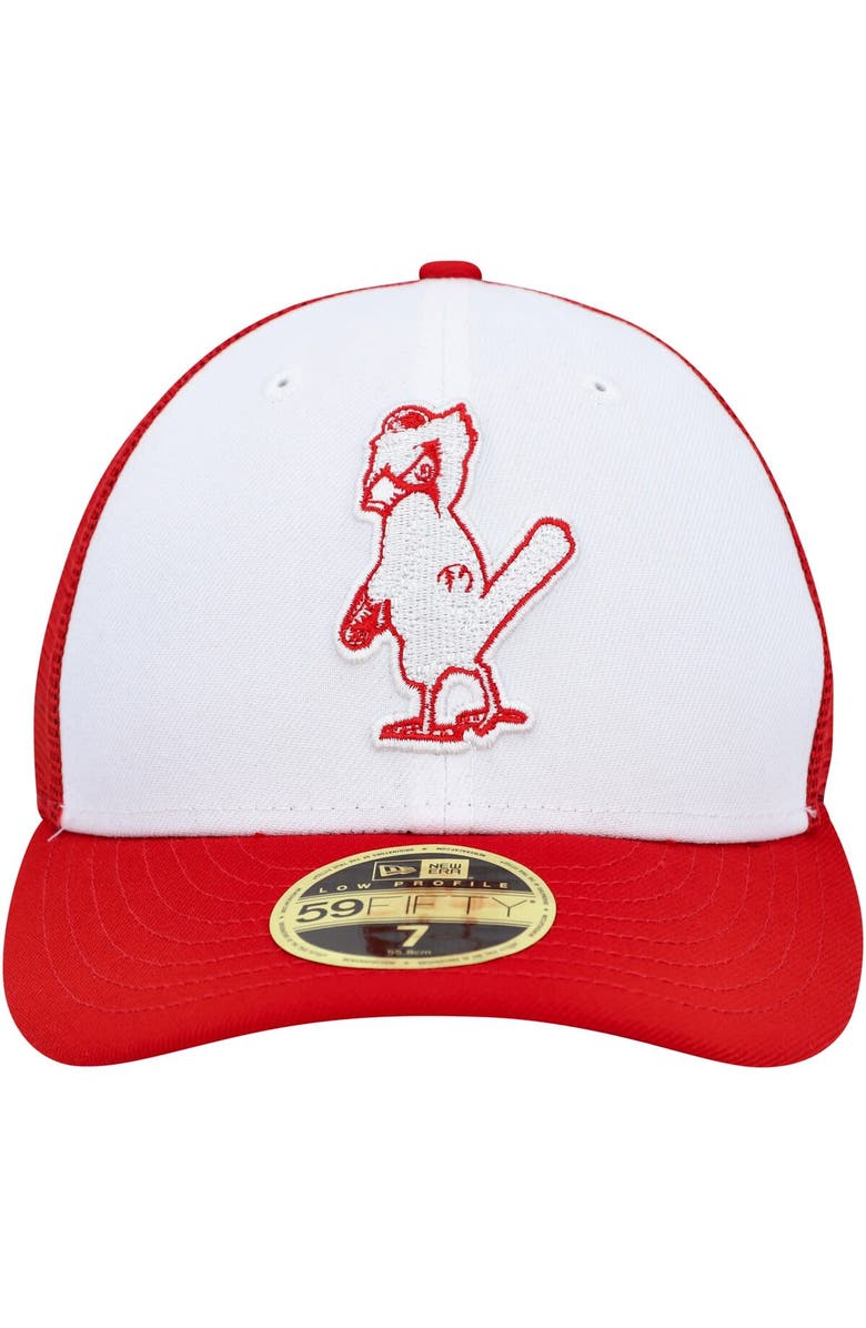 New Era Men's New Era White/Red St. Louis Cardinals 2023 On-Field Batting Practice Low Profile 59FIFTY Fitted Hat, Alternate, color, White