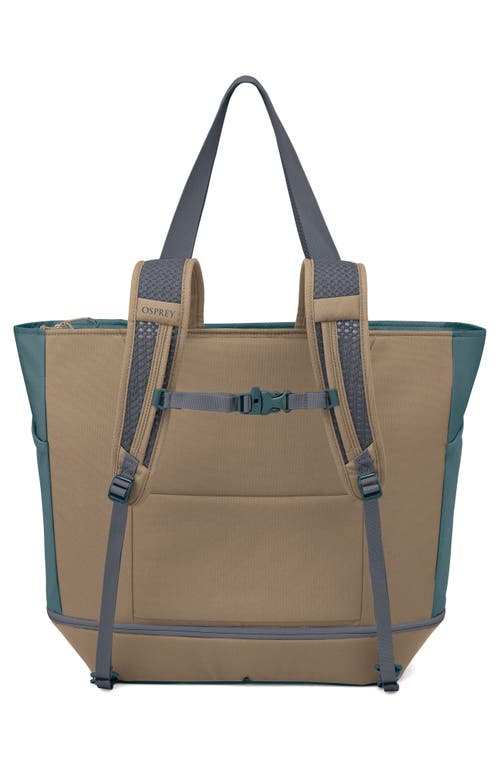 Osprey Daylite Large Tote Pack In Cascade Blue/latte Brown