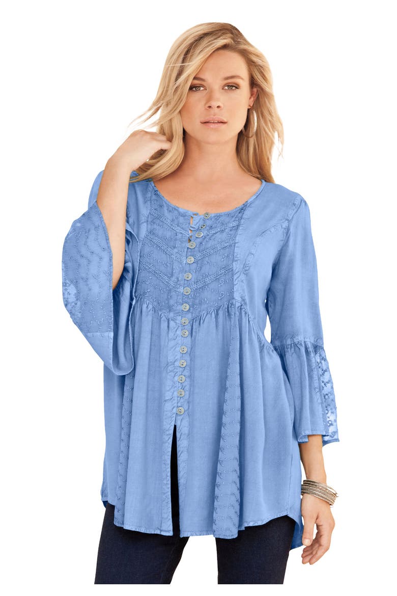 Taylor Acid Wash Big Shirt, Main, color, FRENCH BLUE