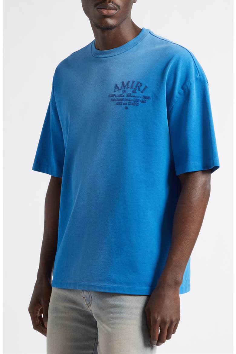 Arts District Faded Cotton T-Shirt, Alternate, color, SAPPHIRE