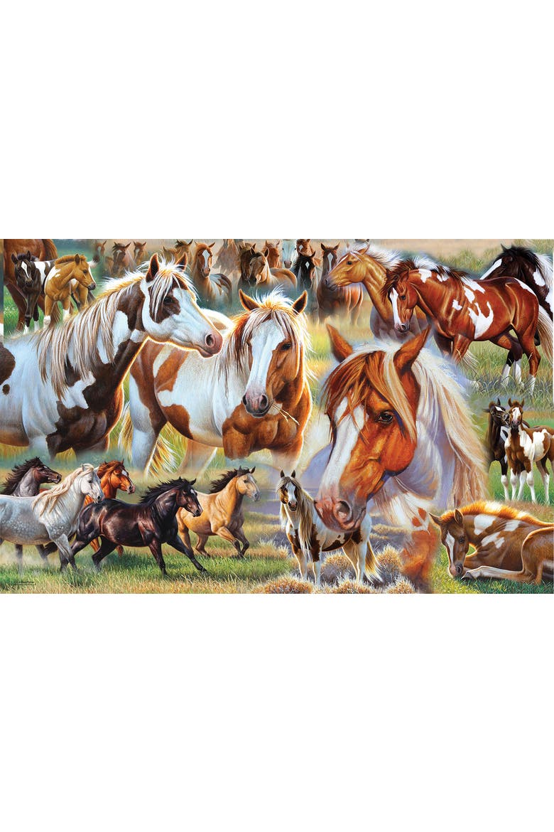 Horse Stampede 1000 piece Jigsaw Puzzle for Adults, Alternate, color, Multicolor