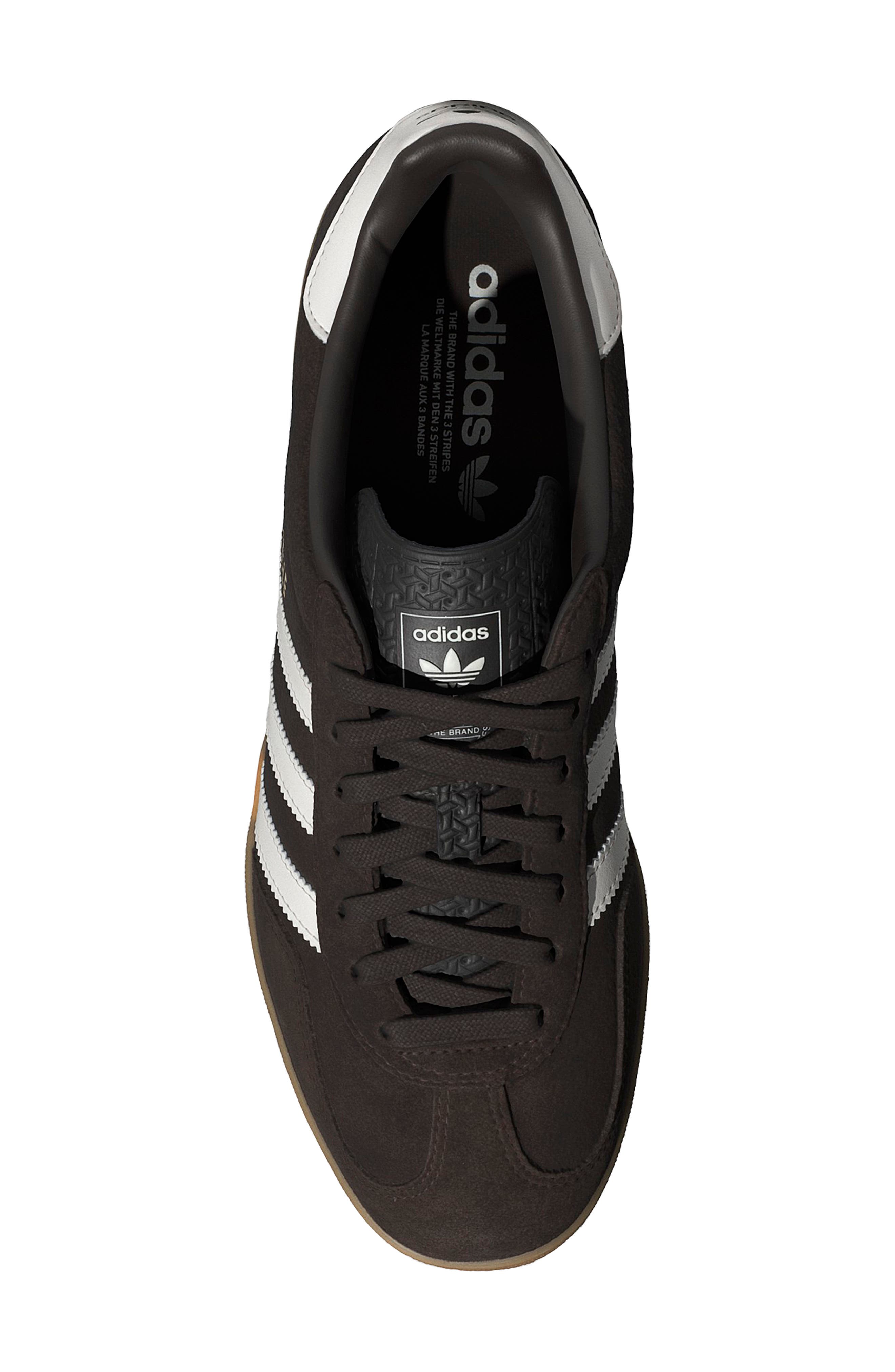 Gazelle Indoor Sneaker, Alternate, color, COFFEE/ CORE WHITE/ GUM