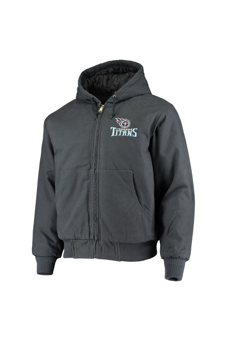 Men's Dunbrooke Navy Tennessee Titans Dakota Cotton Canvas Hooded Jacket, Alternate, color, Navy