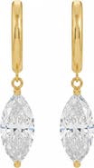 BY ADINA EDEN Lab Grown Diamond Marquise Shaker Huggie Earring 14K