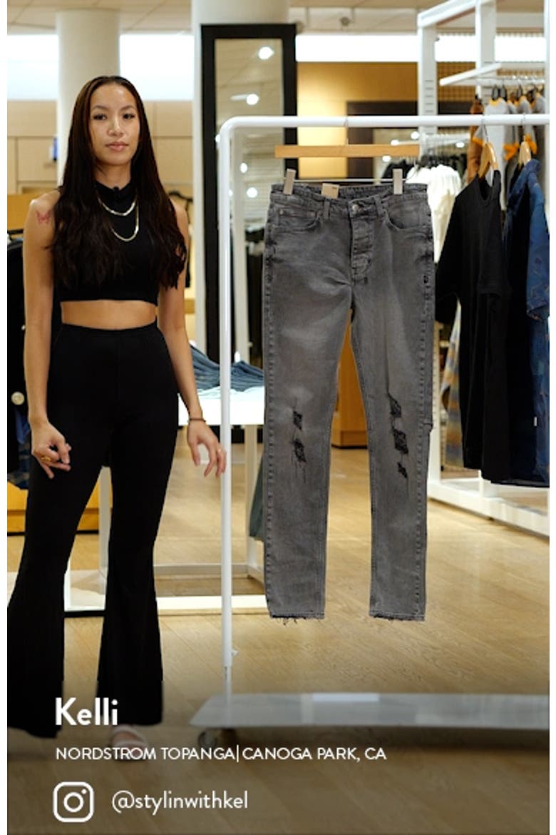 Chitch Prodigy Trashed Ripped Slim Fit Stretch Denim Jeans video