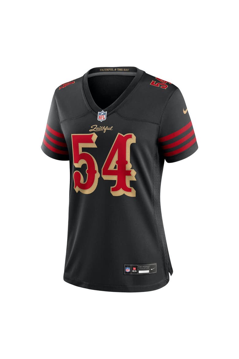 Women's Nike Fred Warner Black San Francisco 49ers 2025 Rivalries Collection Game Jersey, Alternate, color, Black