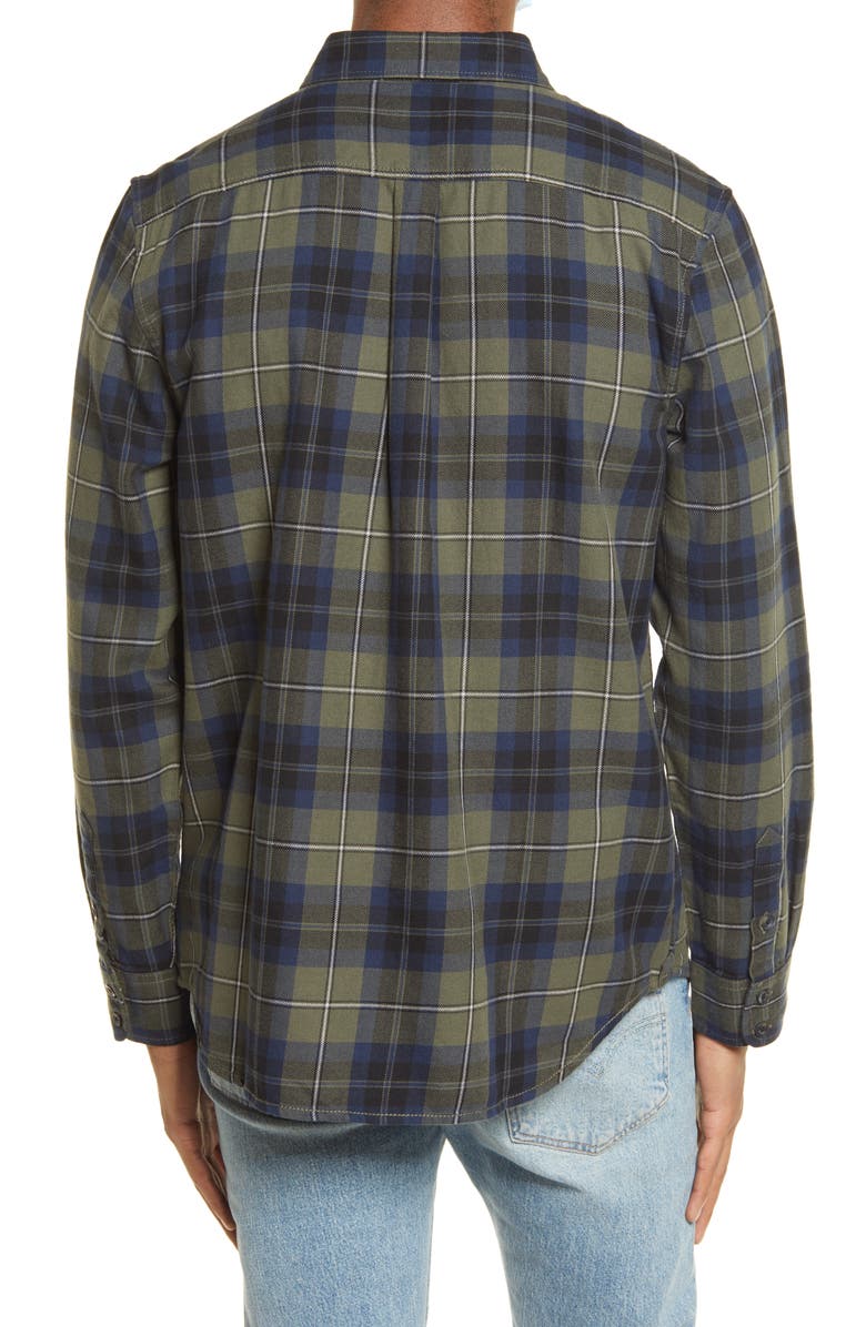 Vans Sycamore Plaid Flannel Button-Up Shirt, Alternate, color, 