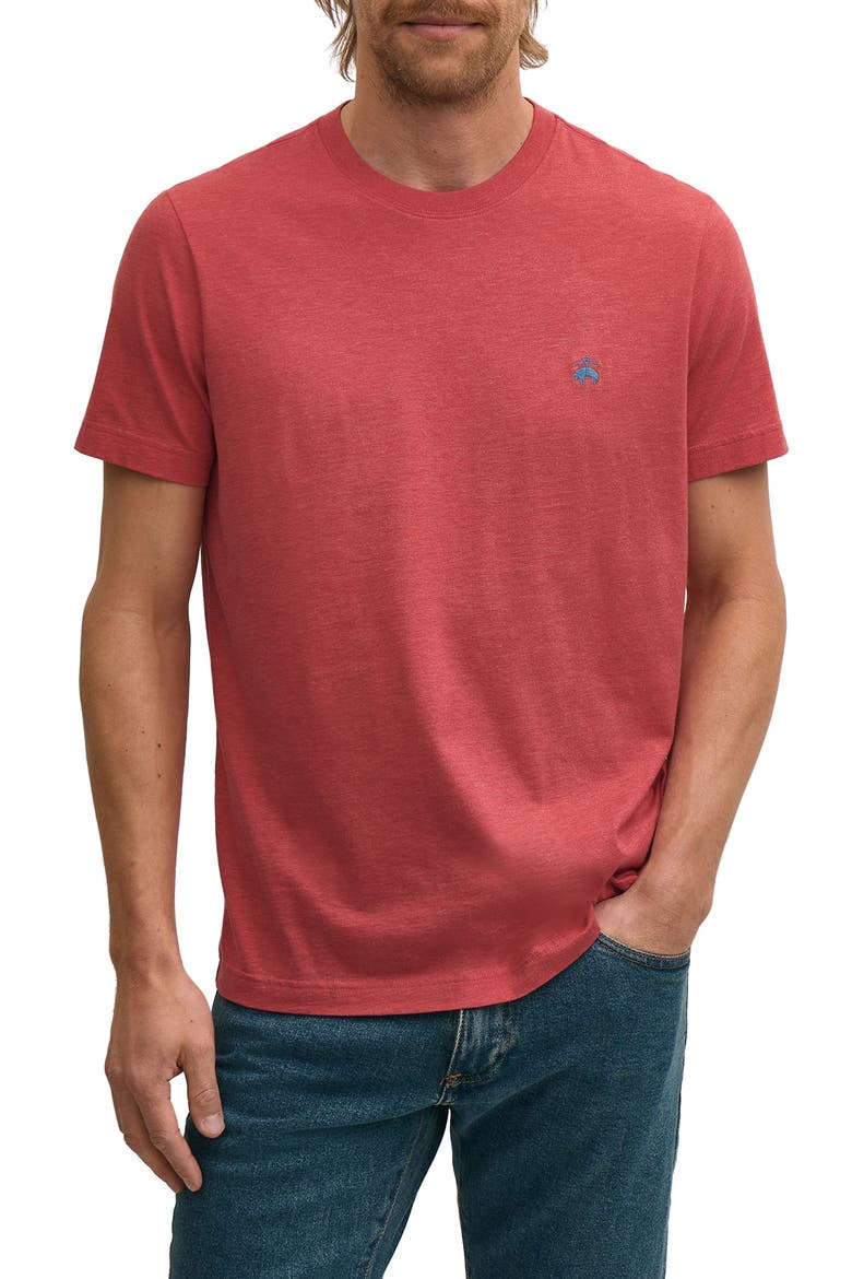 Logo Graphic T-shirt, Main, color, RED/ ORANGE HEATHER