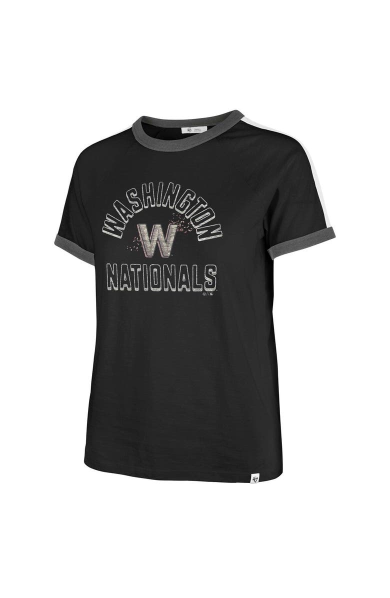 '47 Women's '47  Black Washington Nationals City Connect Sweet Heat Peyton T-Shirt, Alternate, color, Black