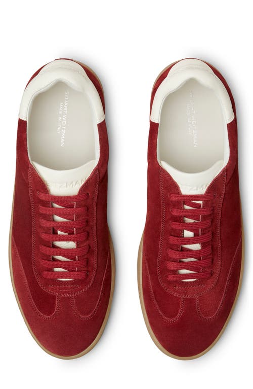 Stuart Weitzman Banner Sneaker In Red