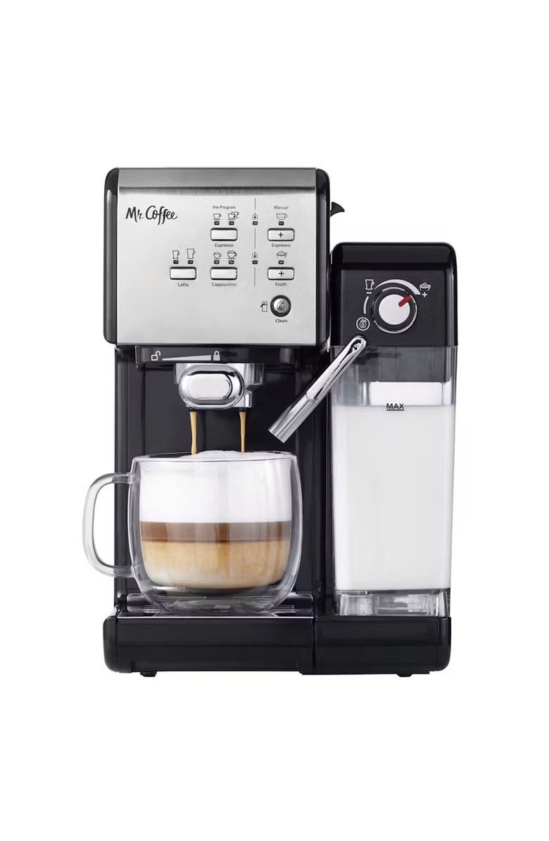 Mr. Coffee OneTouch CoffeeHouse Espresso and Cappuccino Machine, Main, color, 