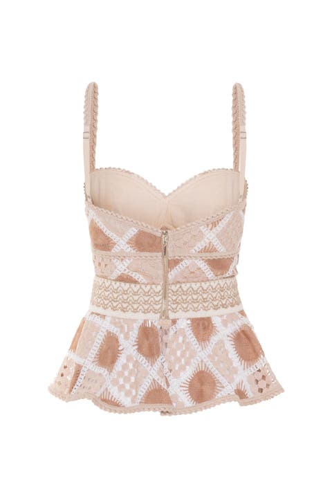 Bossa Crochet Peplum Top