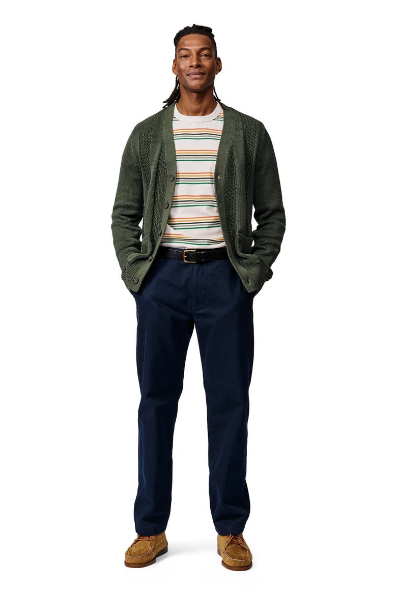 Lister Stitch Detail Cardigan, Alternate, color, Khaki