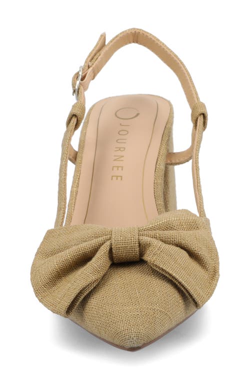 Journee Collection Tailynn Slingback Pump In Wheat