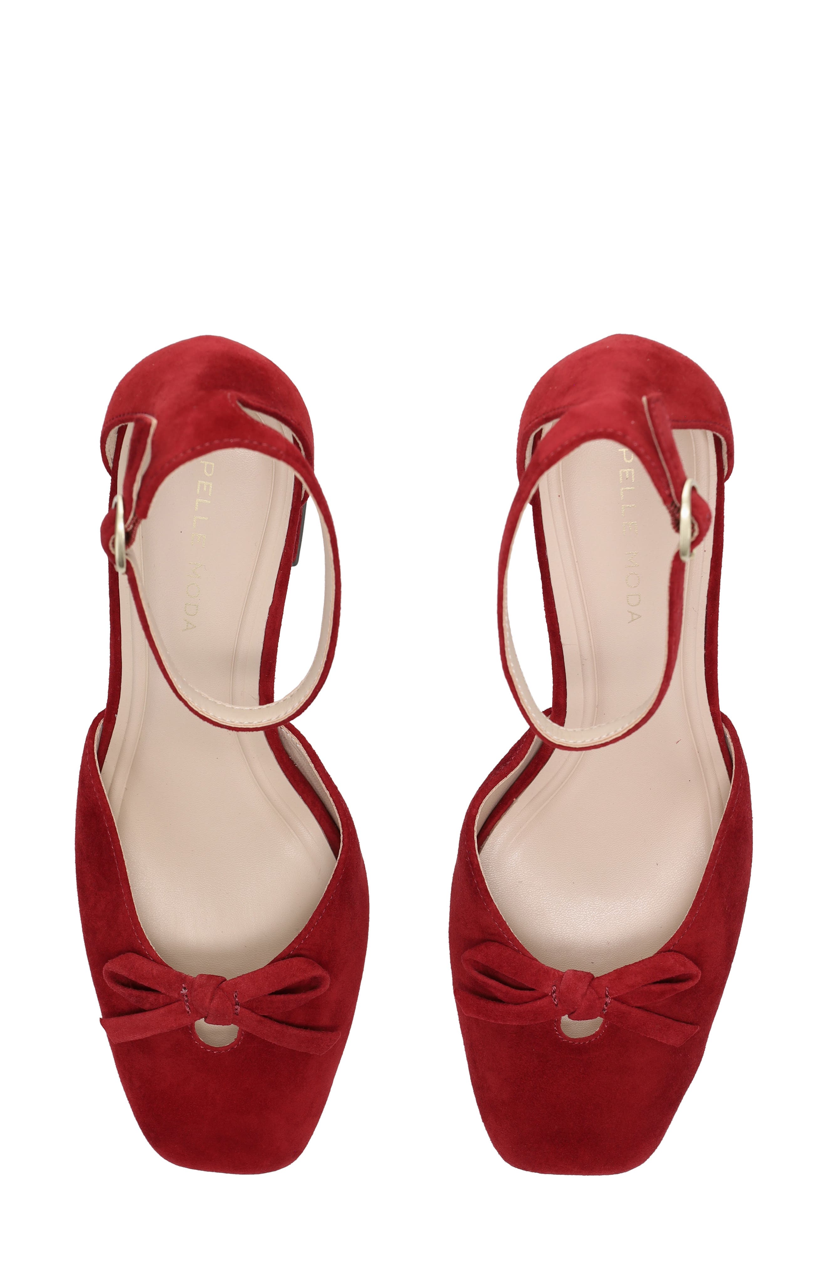 Heleen Ankle Strap Pump, Alternate, color, CRANBERRY