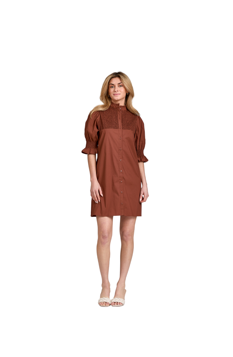 Taylor Tillman Aubrey Dress, Alternate, color, Chocolate Brown